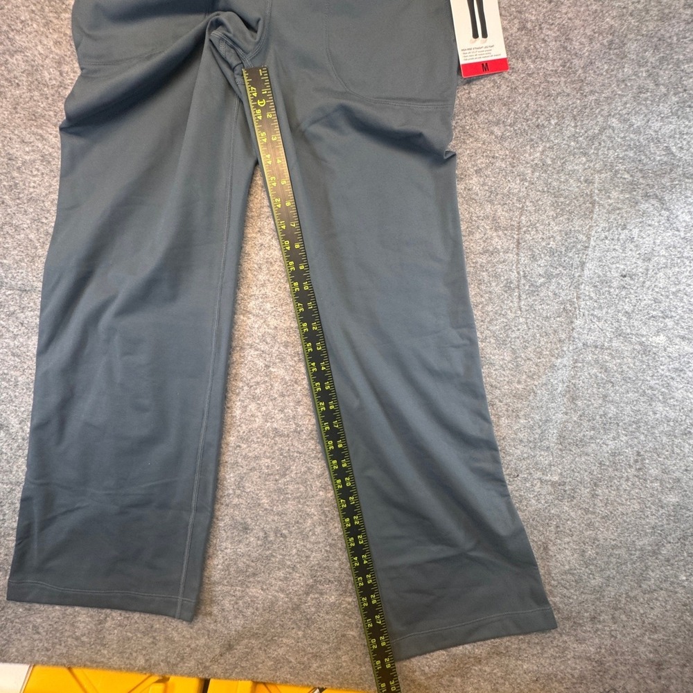 Mondetta Womens High Rise Straight Leg Pants Gray Recycled Activewear Size M NEW - Picture 3 of 12